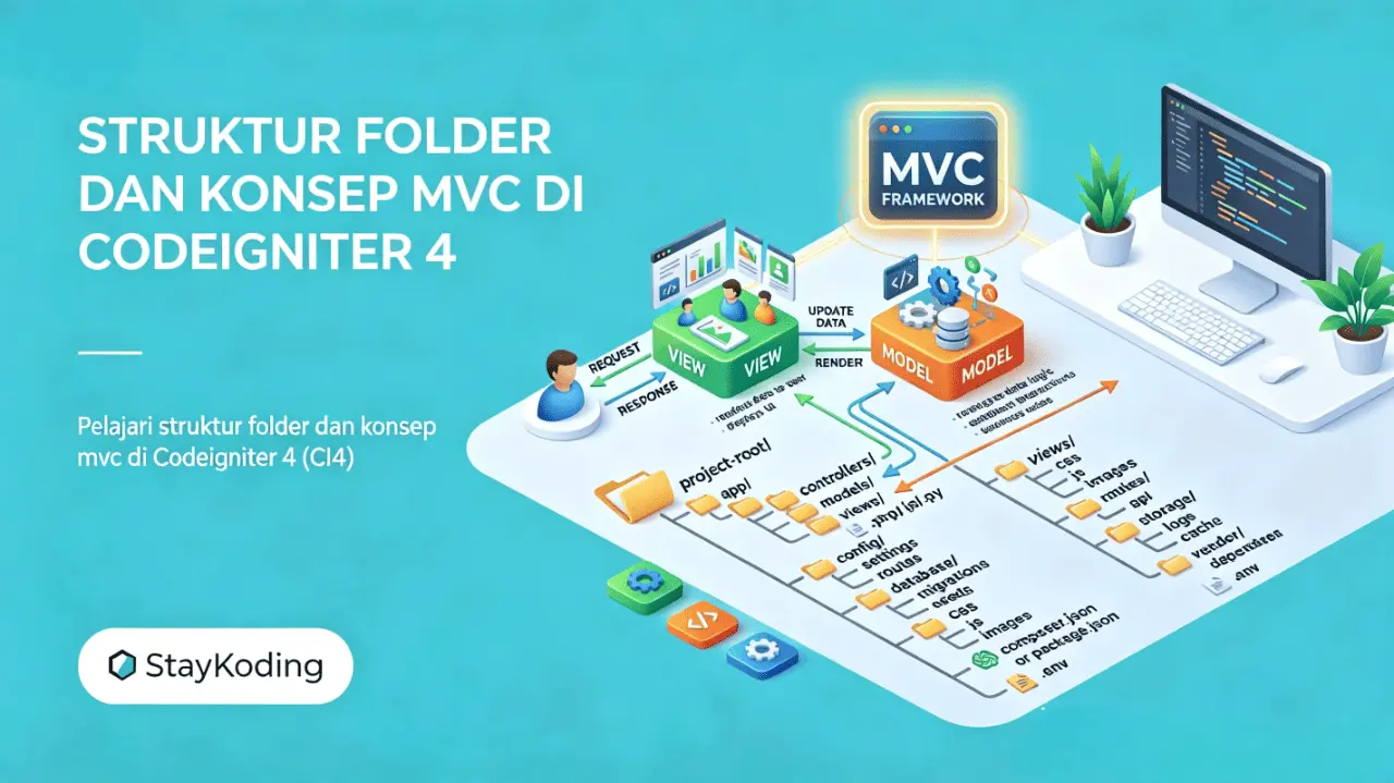 Tutorial Codeigniter 4 #03: Struktur Folder dan Konsep MVC di Codeigniter 4